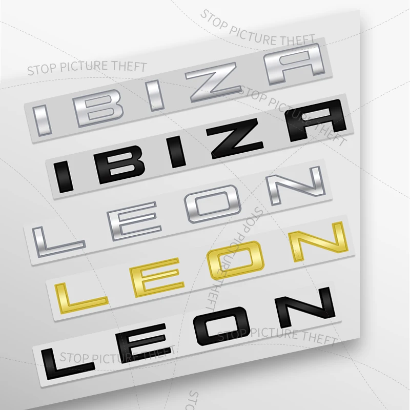 3d металл для ibiza leon логотип
