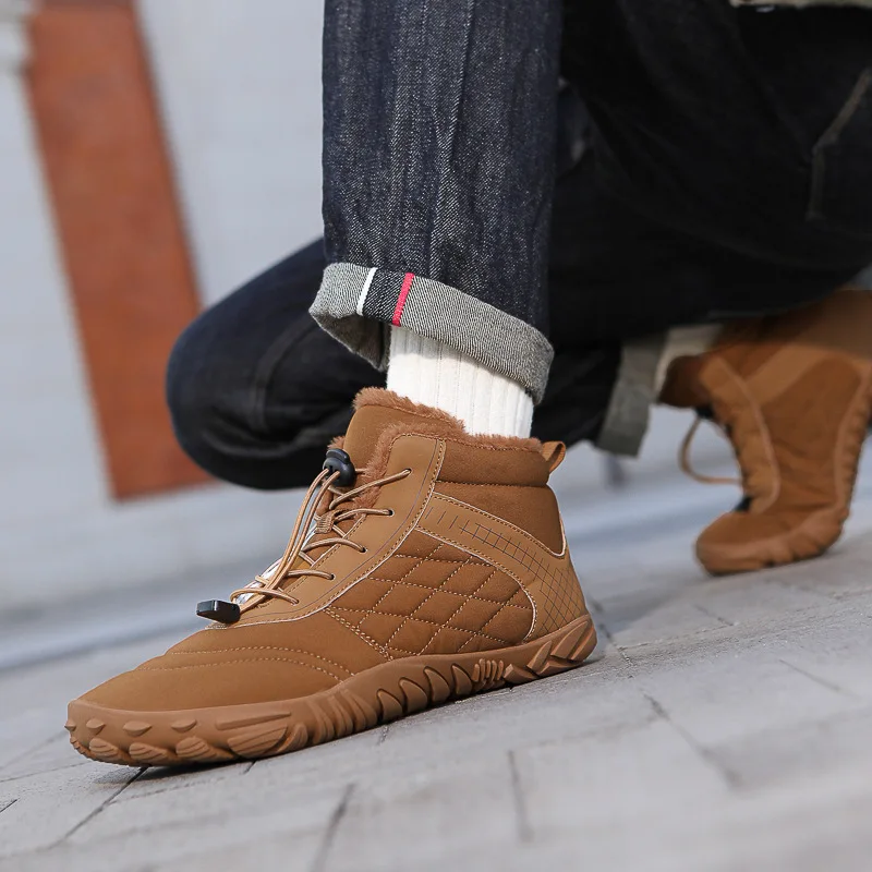 Мужские и женские зимние походные ботинки босиком - Фотография_4