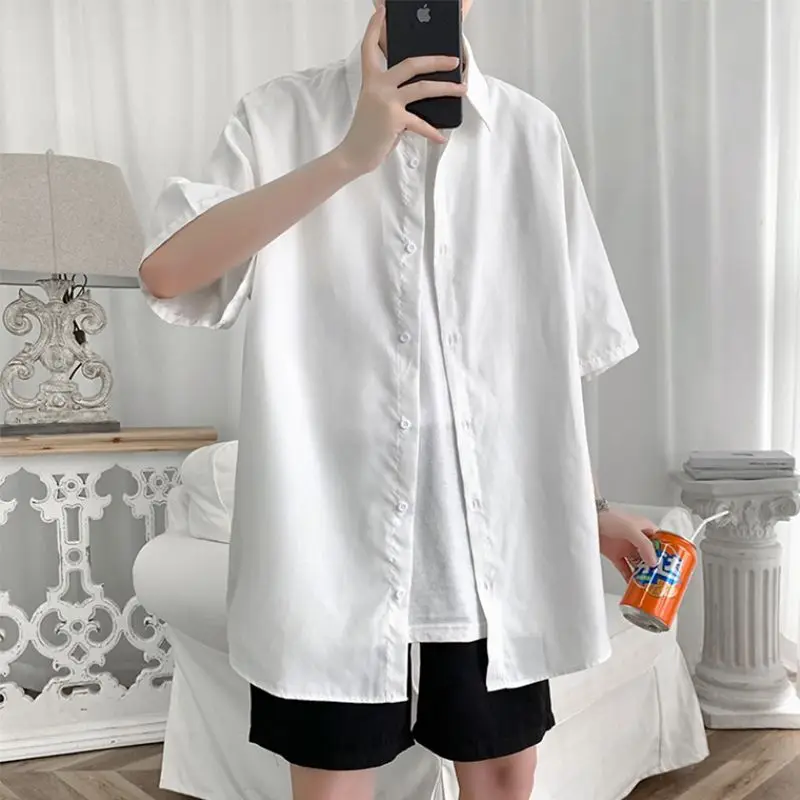 Рубашка мужская тонкая с отложным воротником - Фотография_3