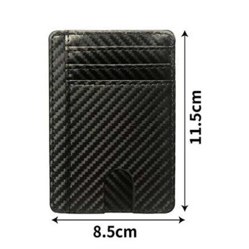 Тонкий кожаный кошелек с блокировкой rfid - Фотография_3
