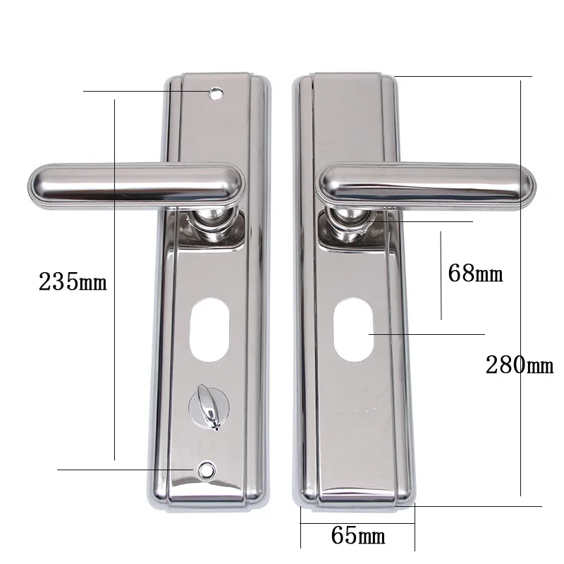 Глянцевая ручка из нержавеющей стали