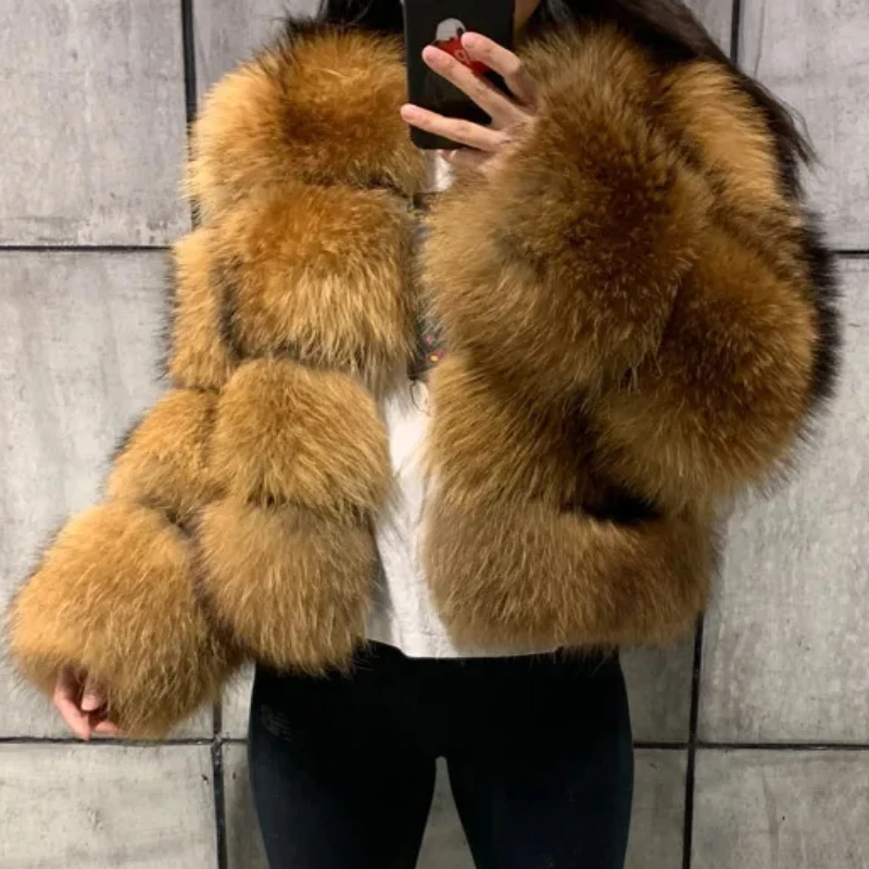 Женская куртка из искусственного меха енота - Фотография_2