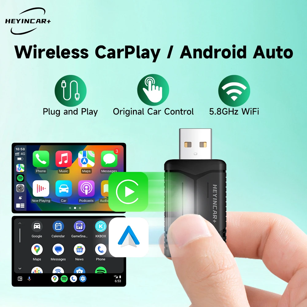 Heyincar 2в1 беспроводной android