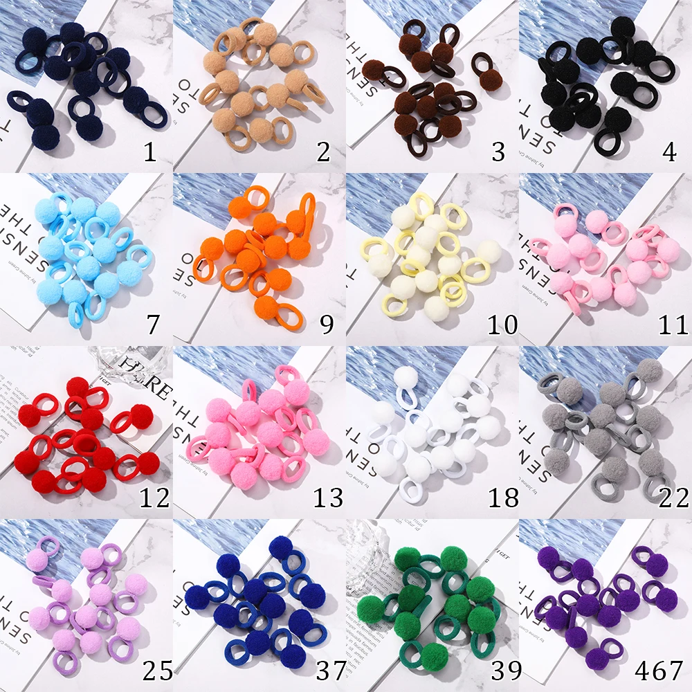 Милые красочные эластичные ленты для волос - Фотография_2