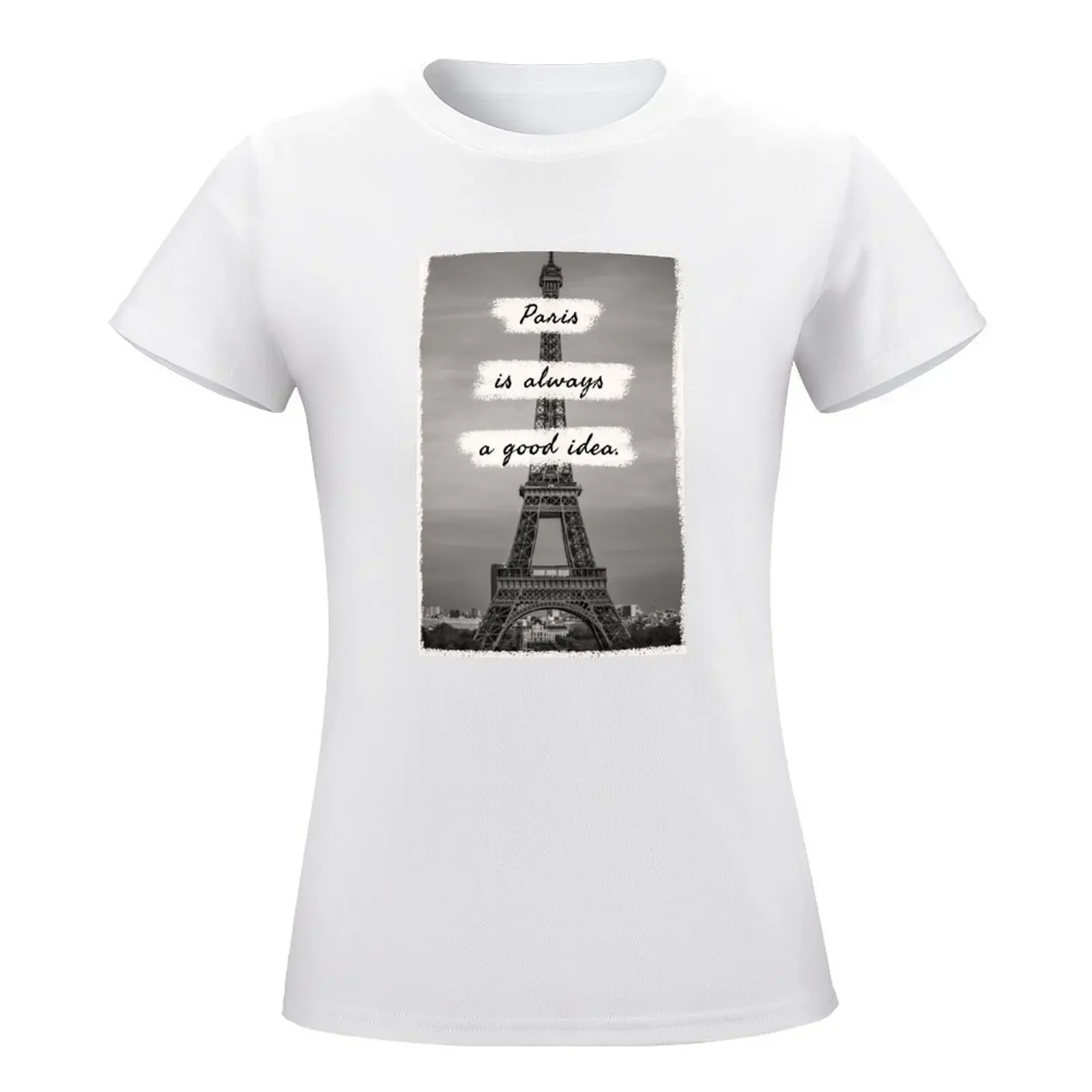 Футболка с надписью «paris is always a good idea» - Фотография_5