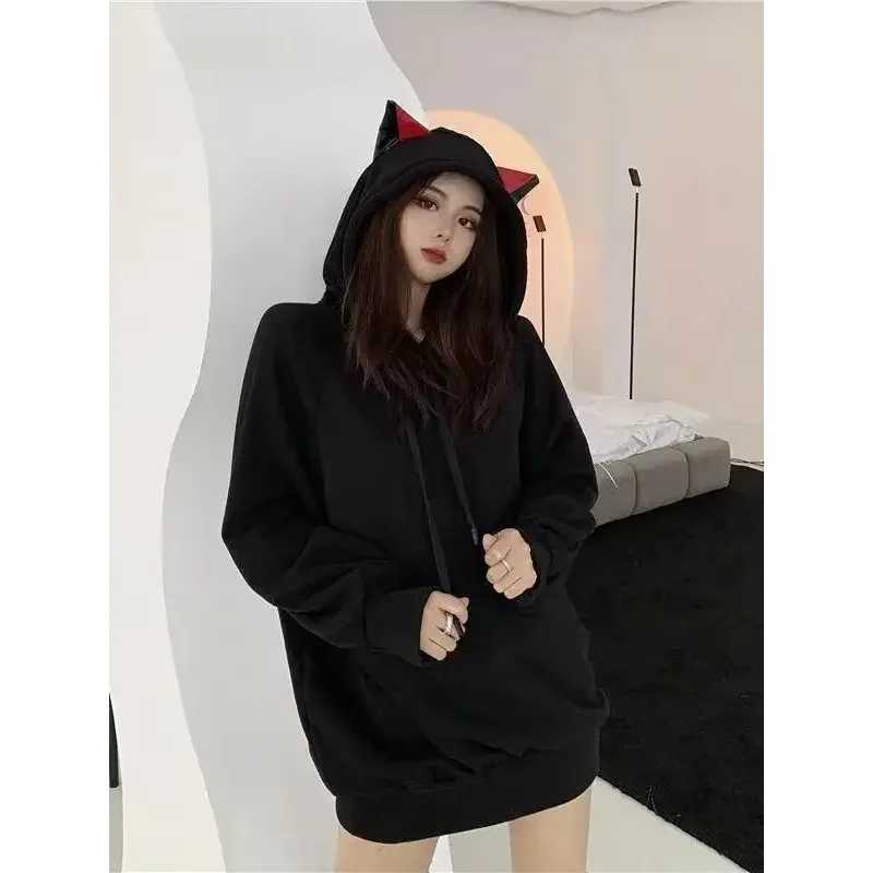Корейская толстовка с кошачьими ушками - Фотография_4