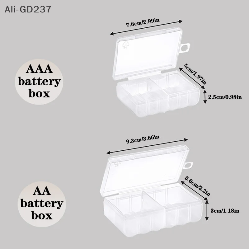 Gd237-6 слотов, прозрачный чехол для хранения батарей - Фотография_6