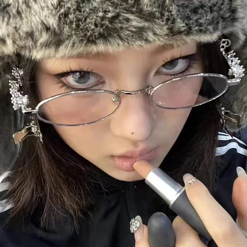 Модные маленькие квадратные очки в оправе для женщин - Фотография_3