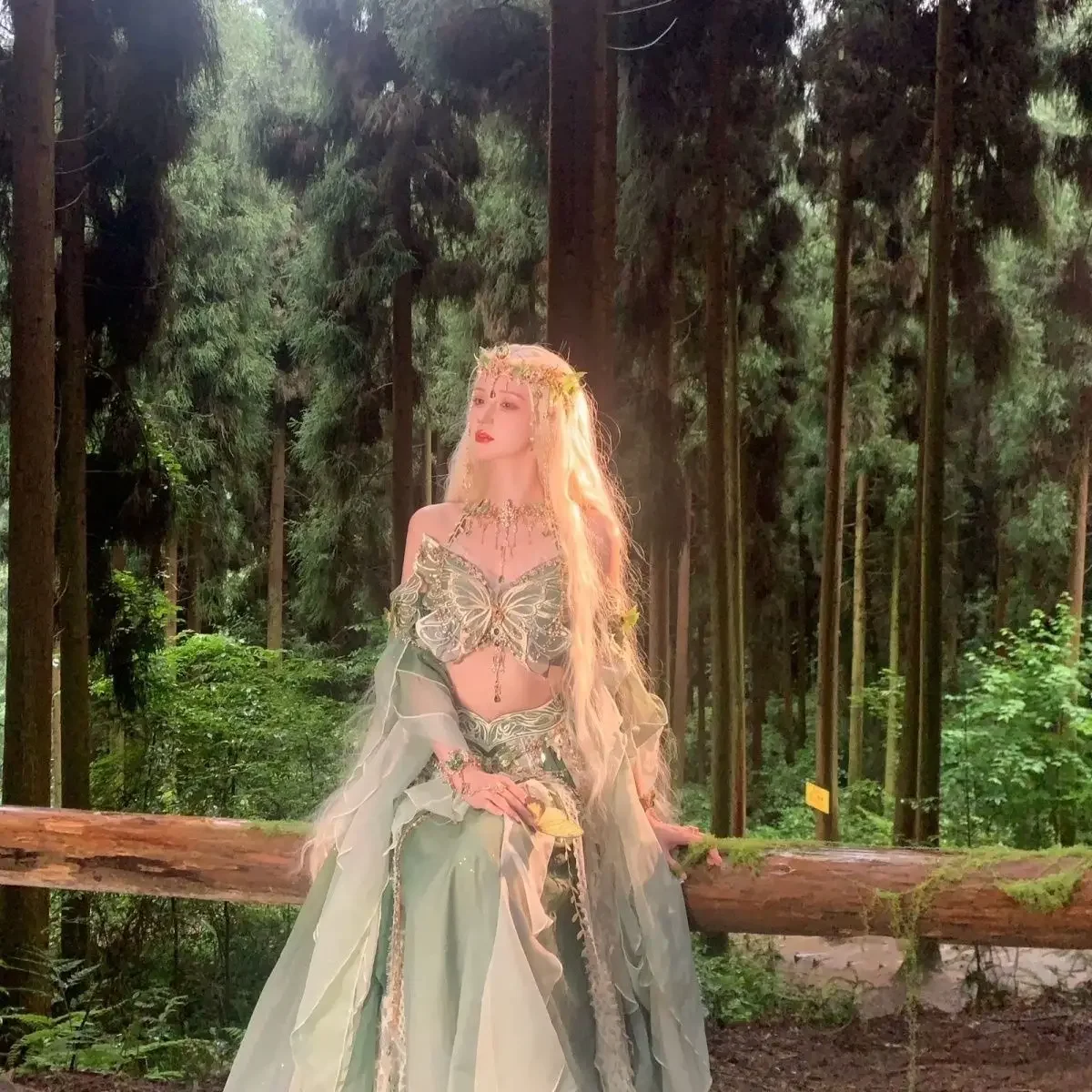 6-цветное изысканное платье ханьфу с градиентной вышивкой - Фотография_6