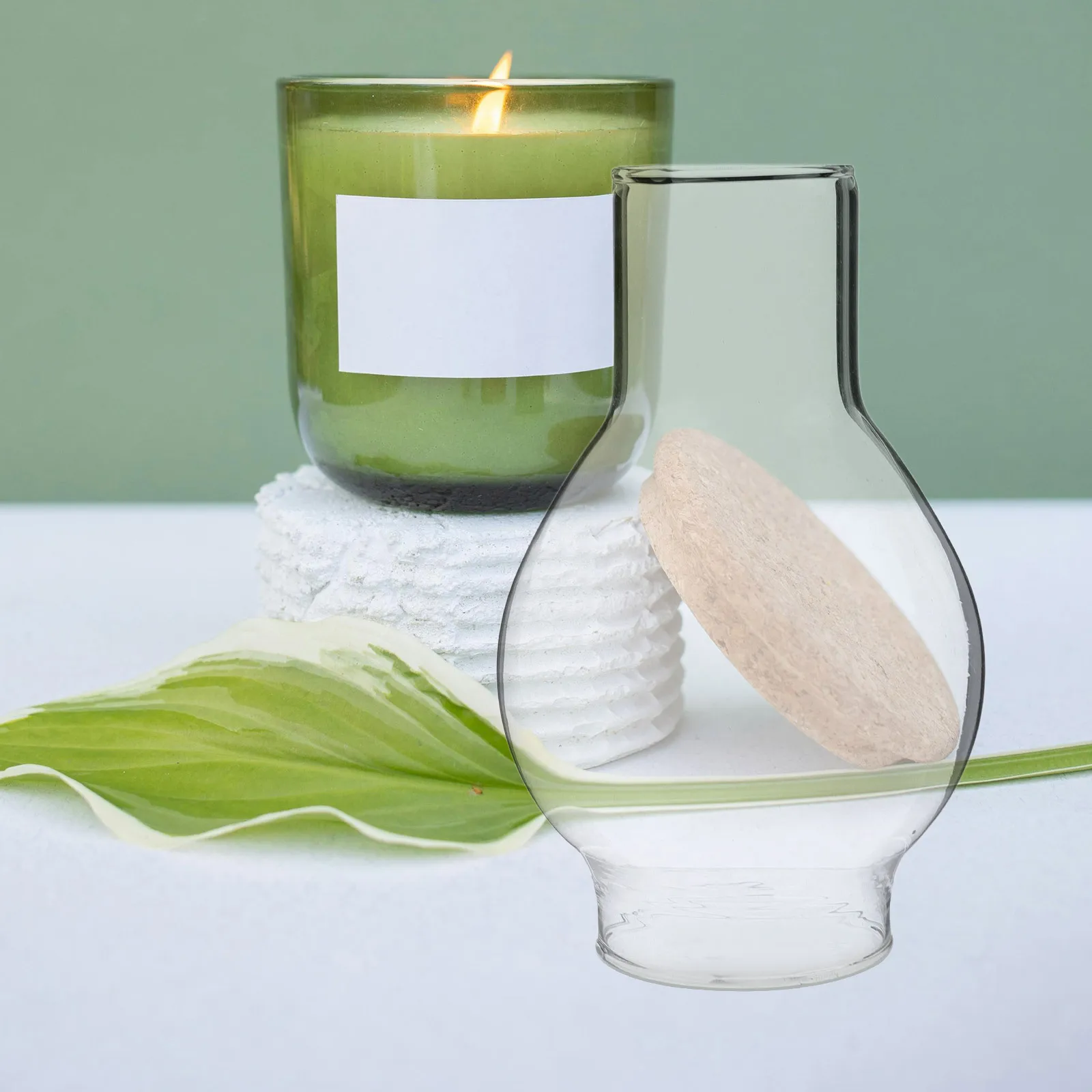 Стеклянный дымоход для свечей с открытыми концами