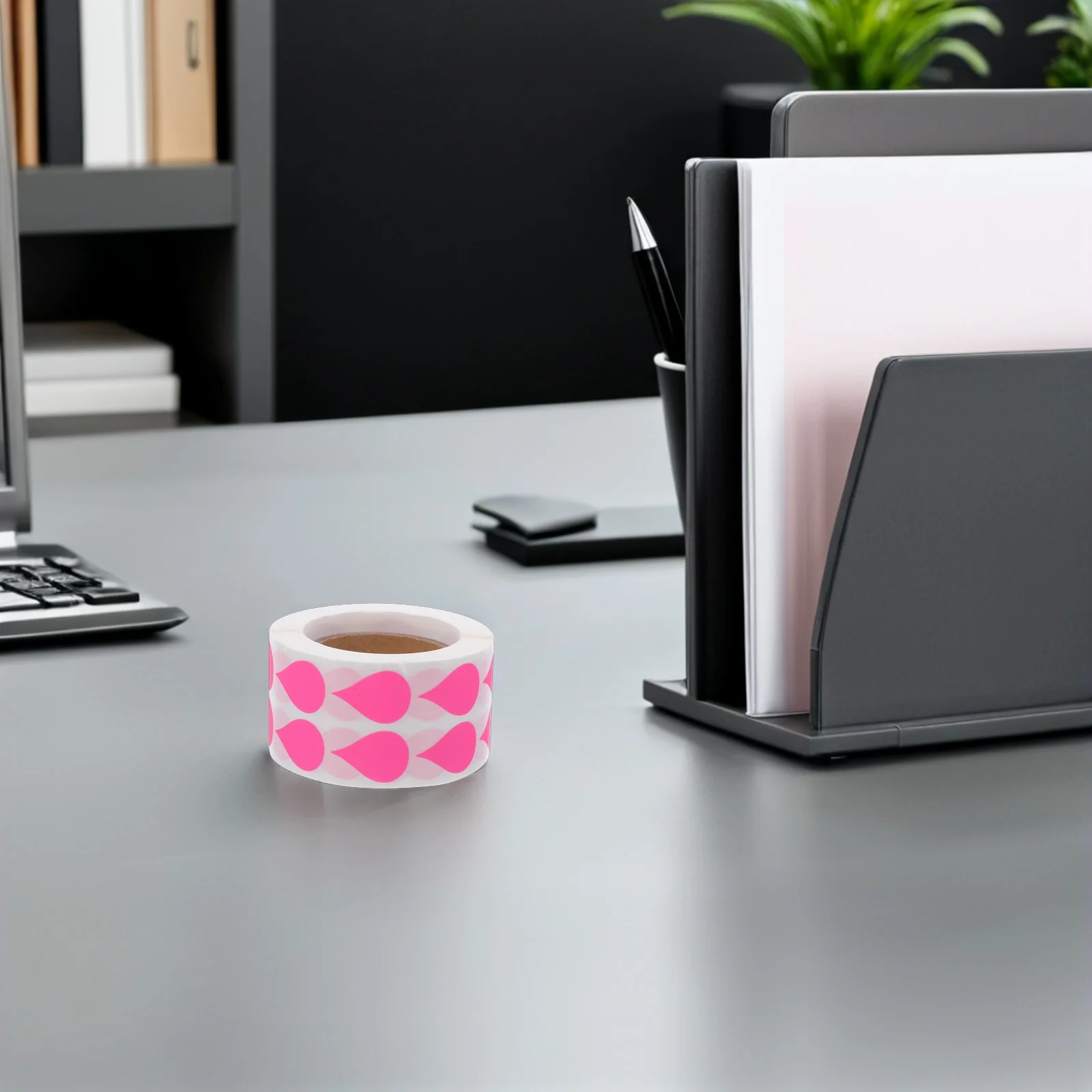 2 рулона, этикетки для блокнота с каплями дождя - Фотография_3