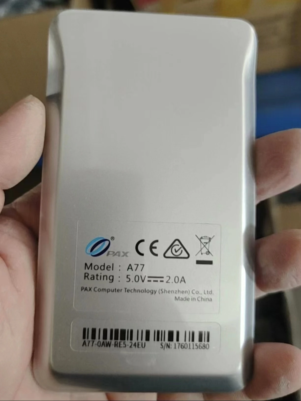 Новая задняя крышка для pax a77