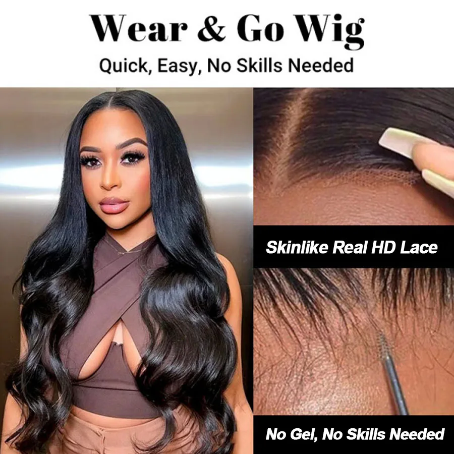 Beeos wear & go hd бесклеевой парик из человеческих волос - Фотография_2