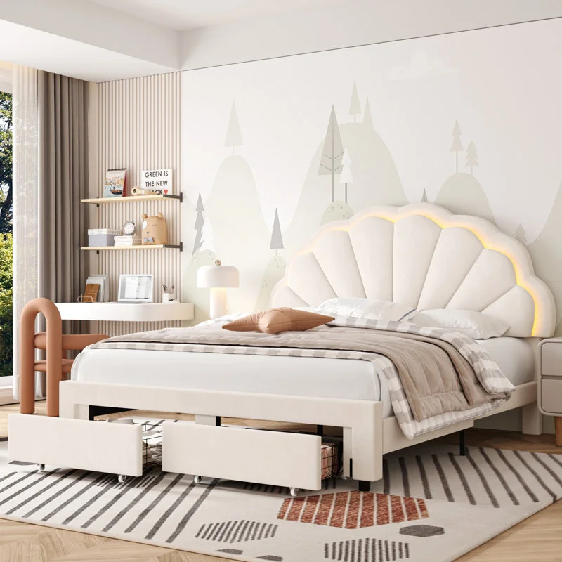 Kainice, современное светлое изголовье середины века