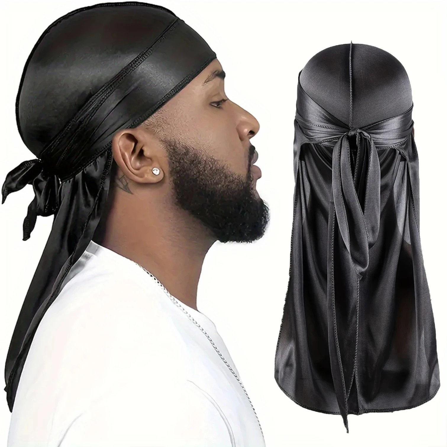 Мужская шелковая бандана durag