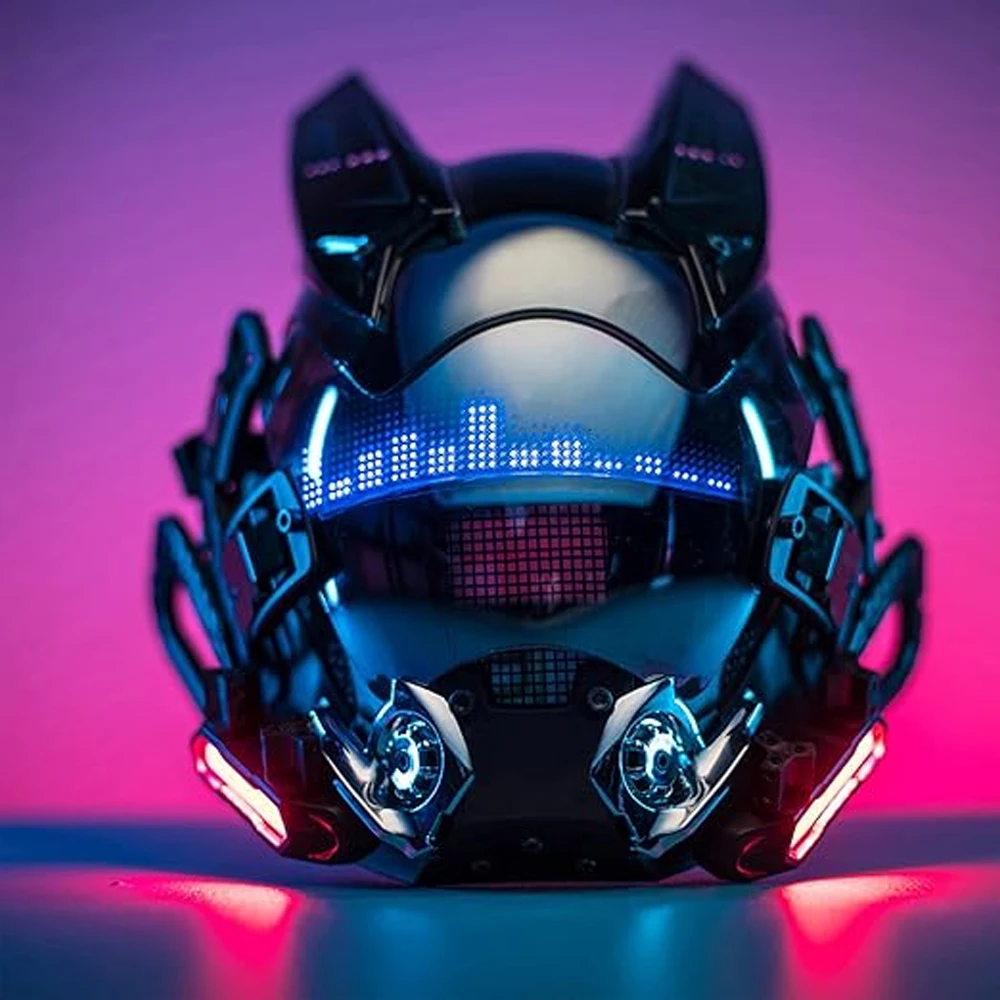 Cyberpunk gothic mask helmet techwear - Фотография_4