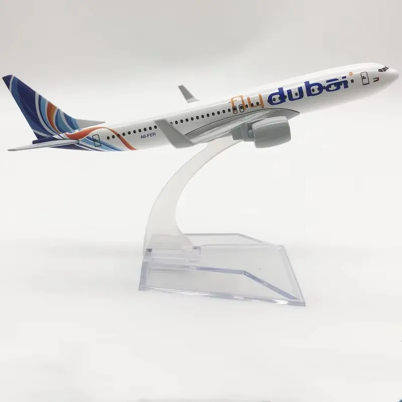 16 см dubai airlines b737 модель самолета из сплава - Фотография_5