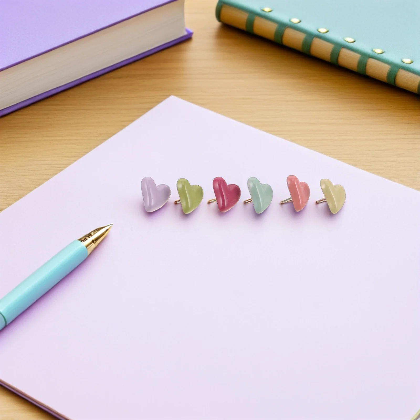 Канцелярские кнопки в форме сердца - Фотография_3