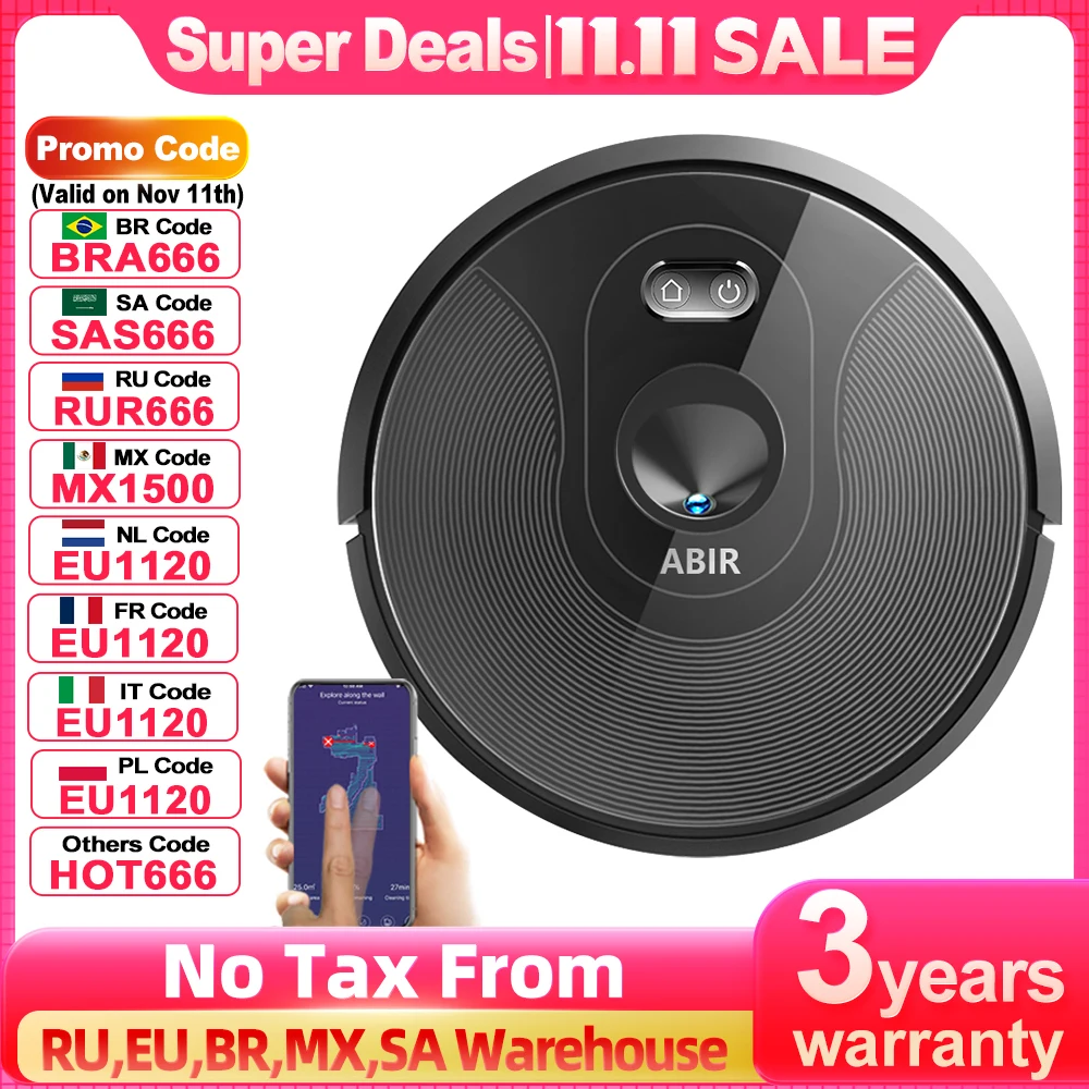 Робот-пылесос abir x6pro 