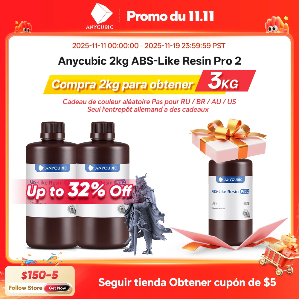 Anycubic abs pro 2 смола 405 нм