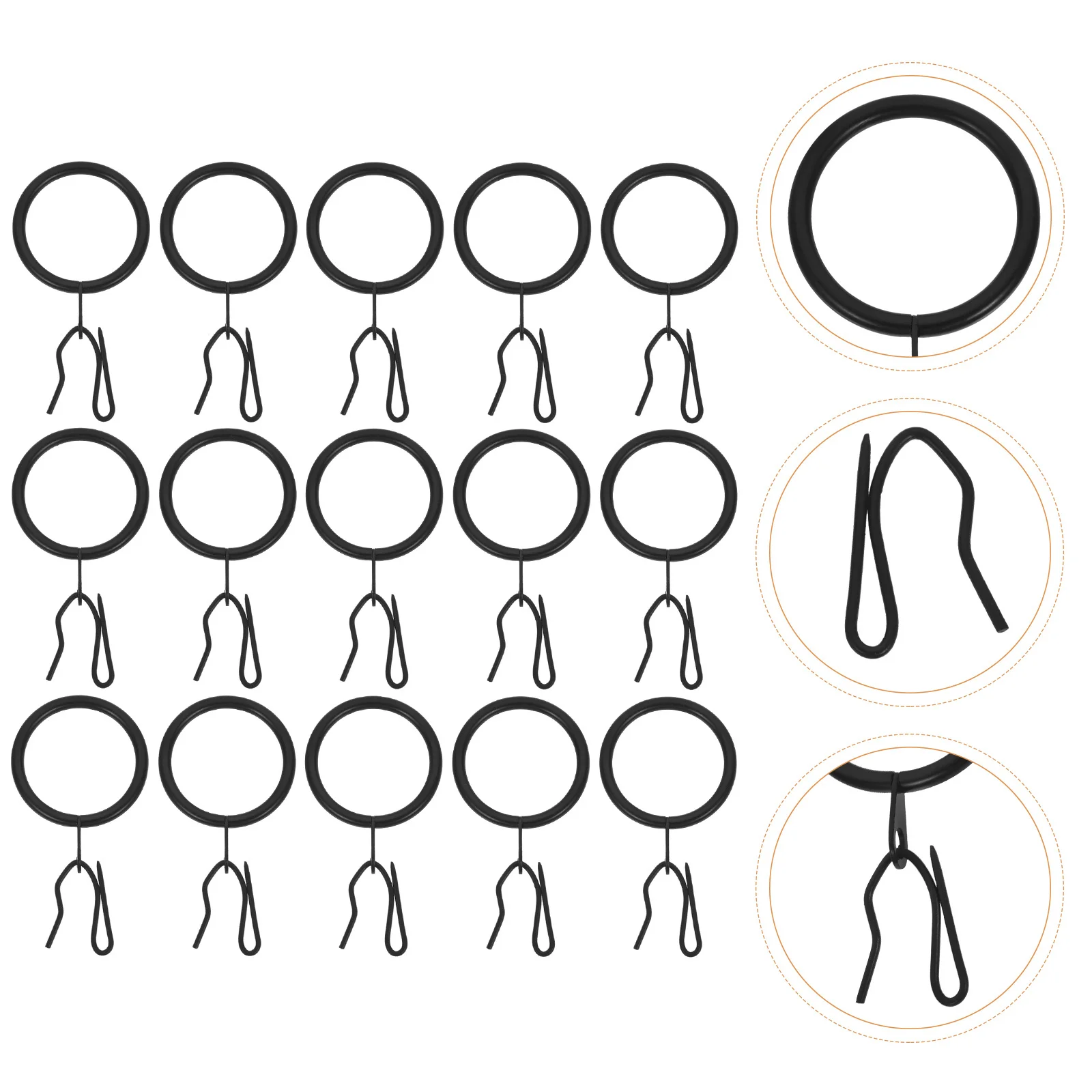 40 комплектов высококачественных железных кругов для штор