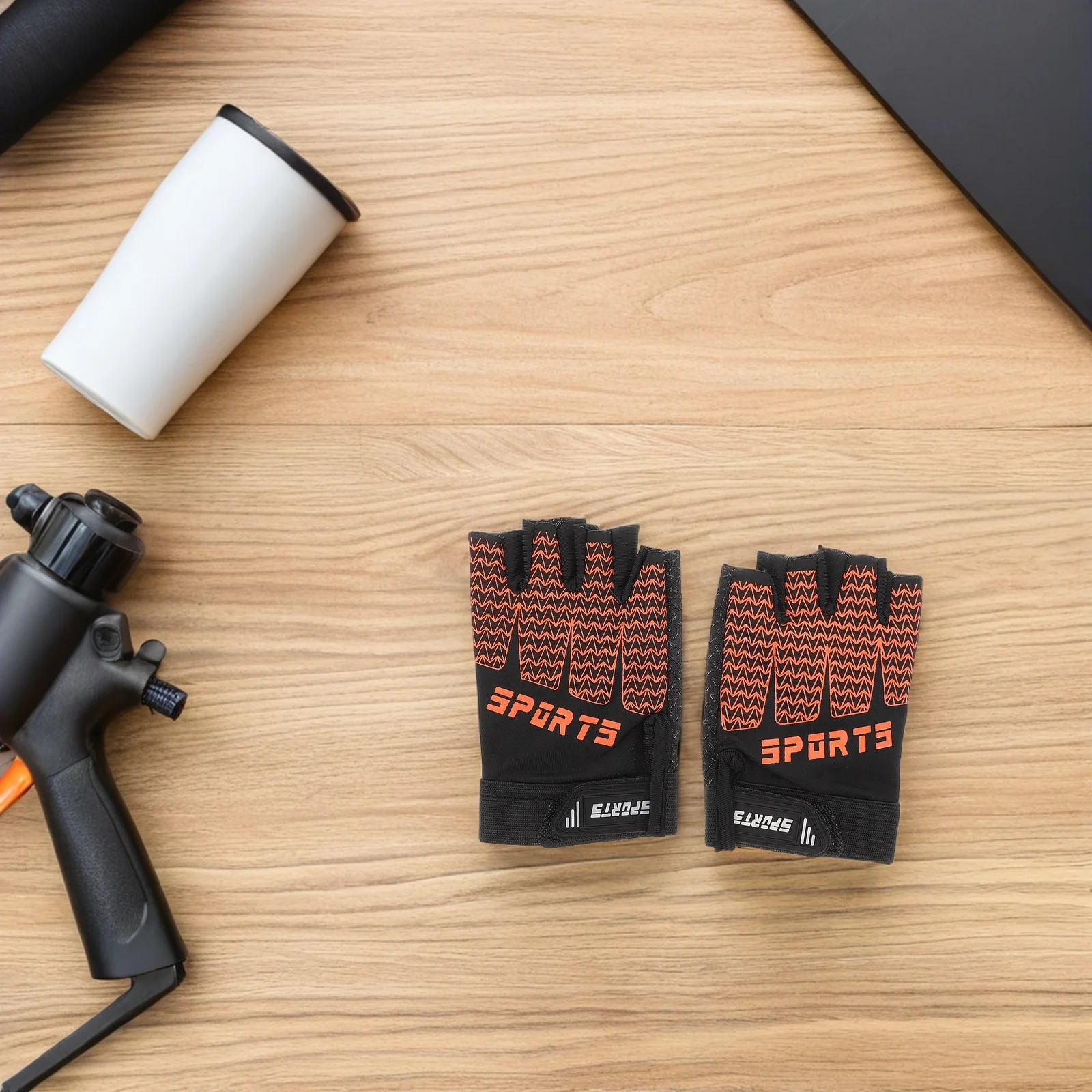 1 пара велосипедных перчаток с половиной пальца - Фотография_2