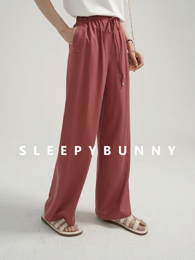 Широкие брюки с высокой талией