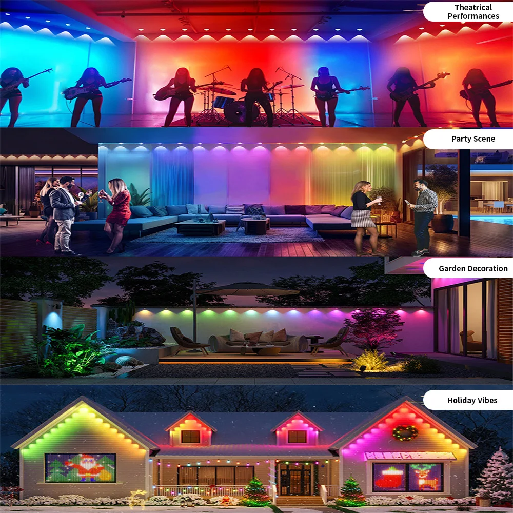 Rgb карнизные фонари 15 м/30 м/45 - Фотография_2