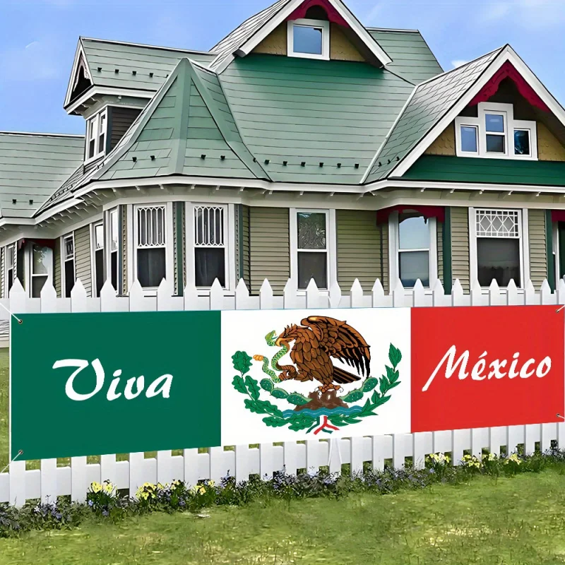 Viva mexico outdoor fence banner - Фотография_4