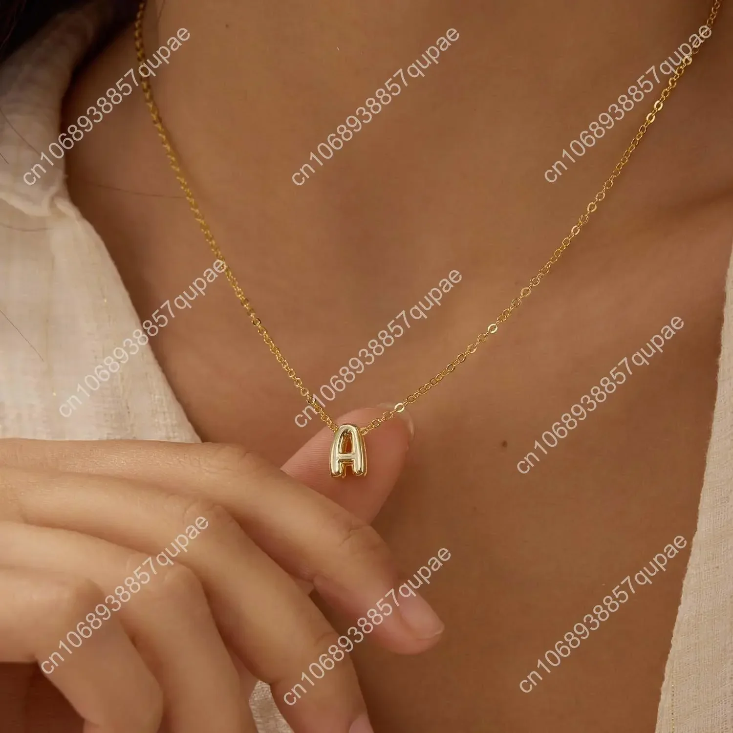 Ожерелье с пузырьковой буквой - Фотография_3