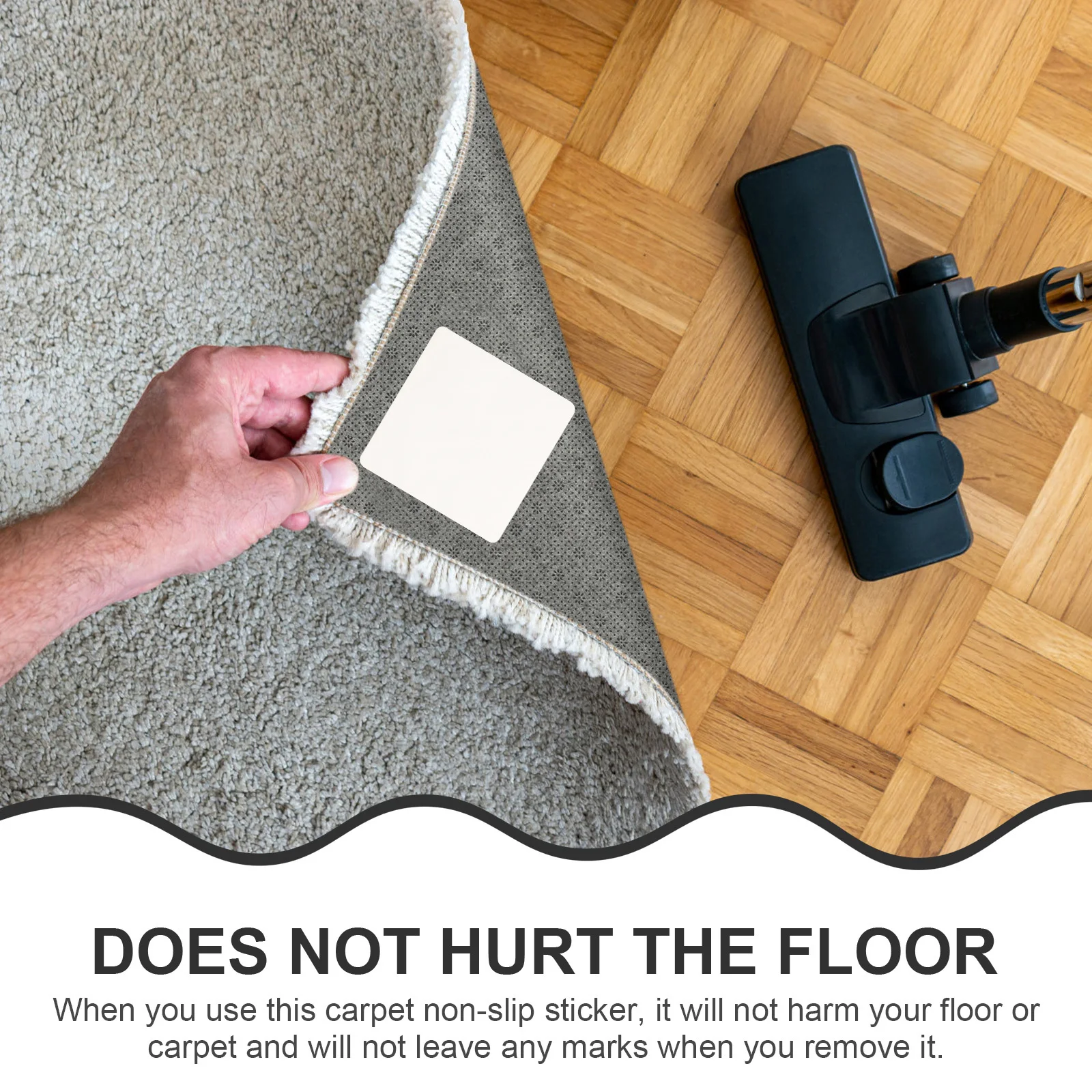 Набор противоскользящих фиксирующих лент для ковров - Фотография_3