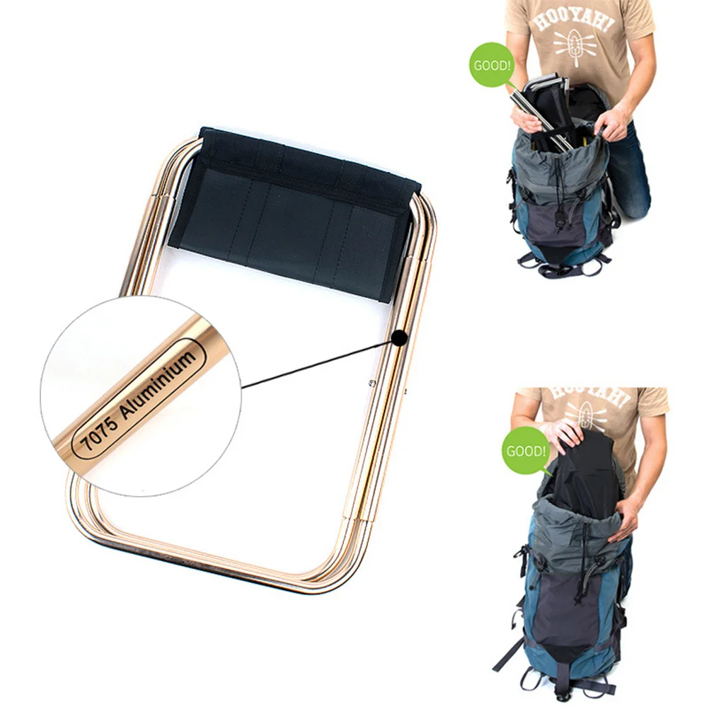 Черный портативный уличный стул - Фотография_2