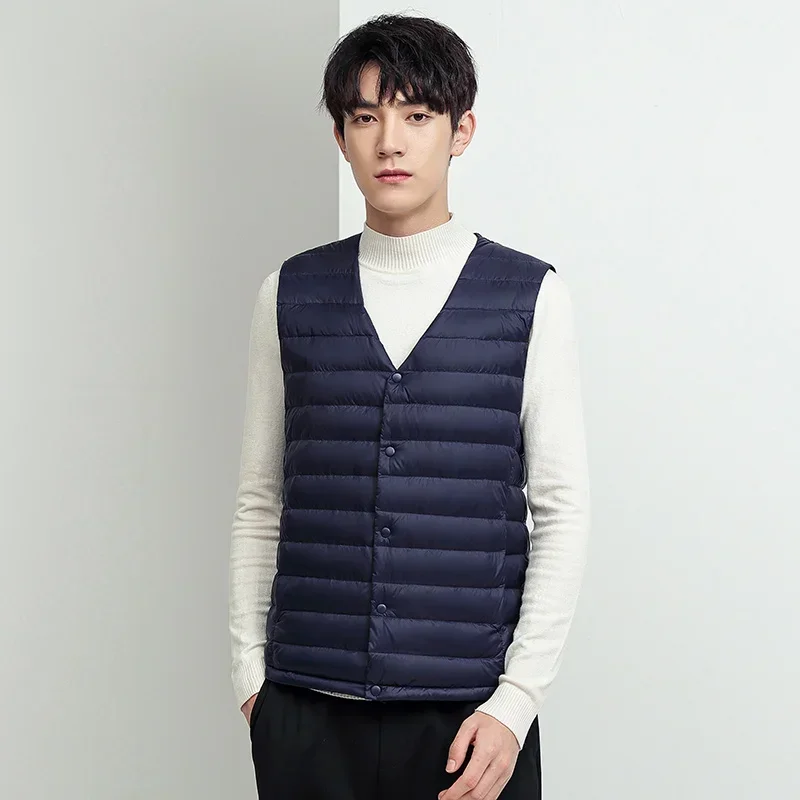 Легкие пуховые жилеты для мужчин - Фотография_3