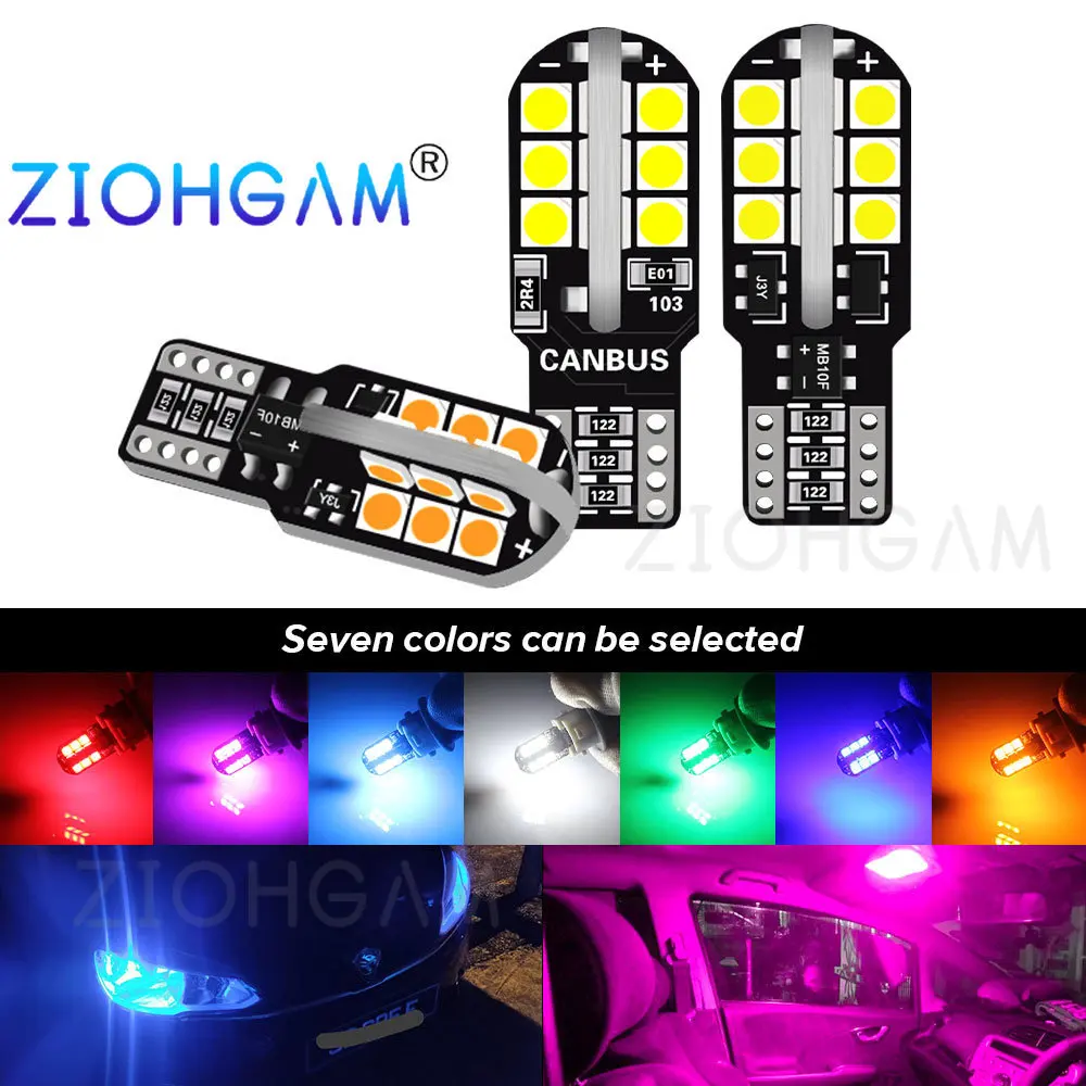 Лампа светодиодная супер яркая w5w 194 wy5w