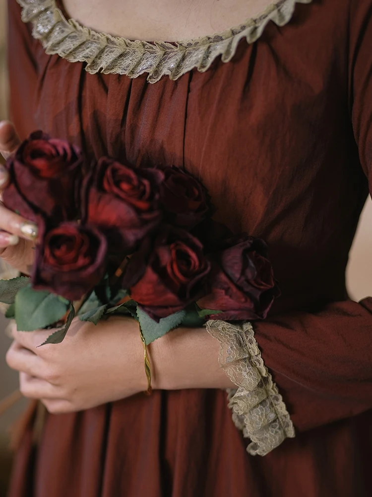 Tiyihailey весенне-осеннее женское платье с длинными рукавами-фонариками - Фотография_2