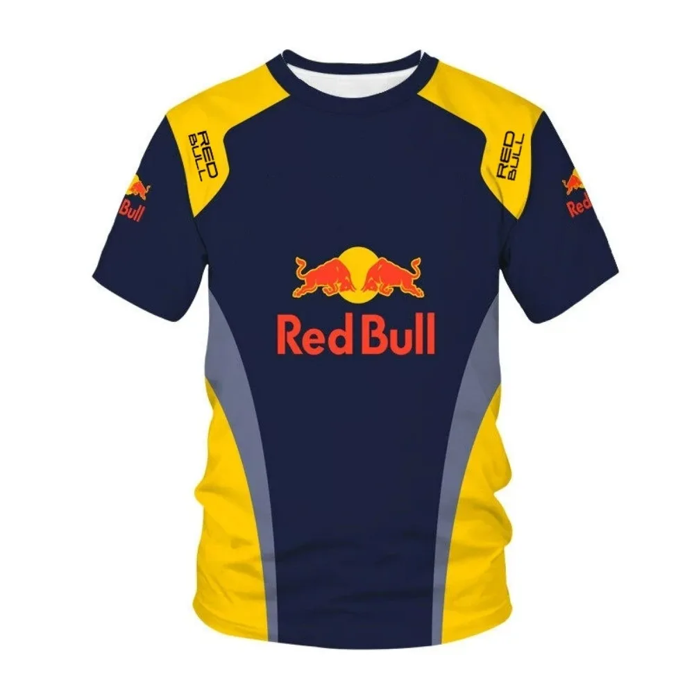 Мужская мотоциклетная футболка red bull с 3d принтом - Фотография_6