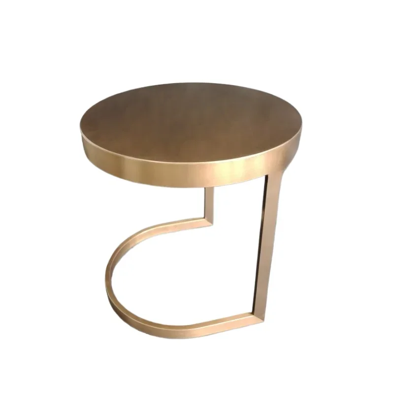 Современный простой круглый край дивана из нержавеющей стали