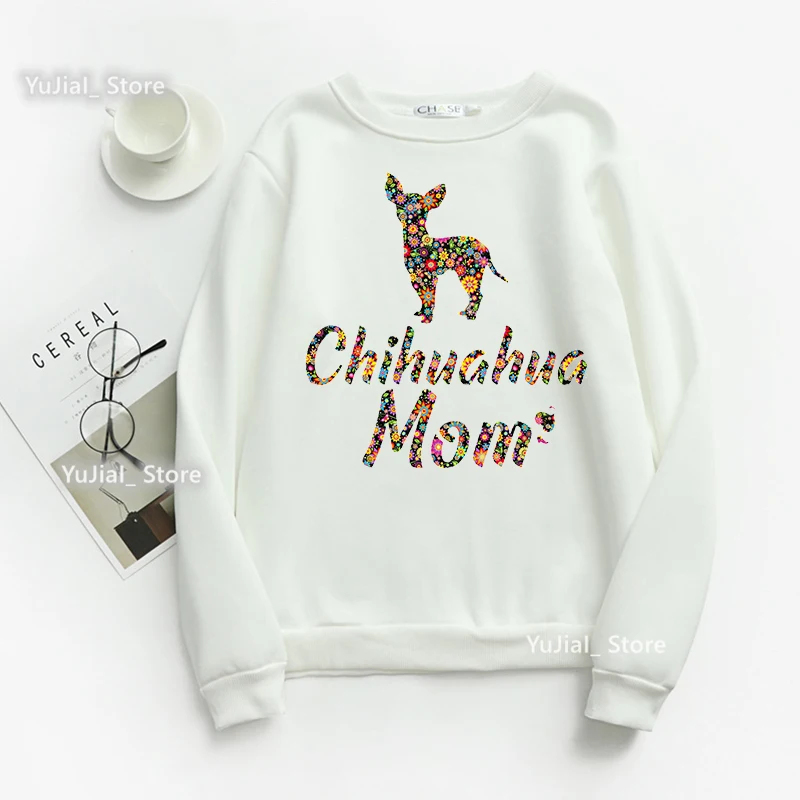 Женский свитшот с графическим принтом crazy chihuahua