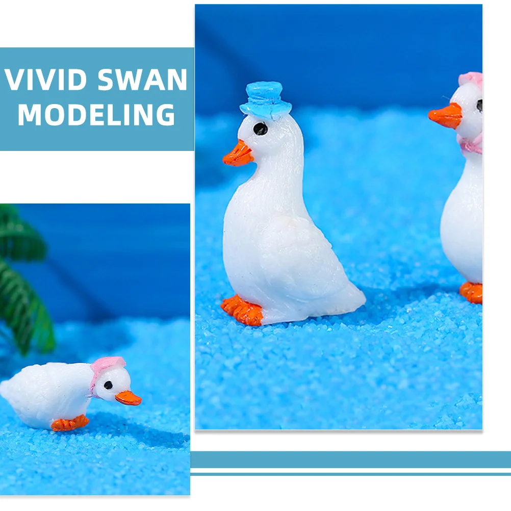 Украшения в виде белого лебедя