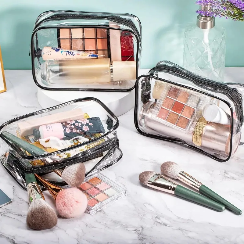 Прозрачный пвх органайзер для макияжа - Фотография_3