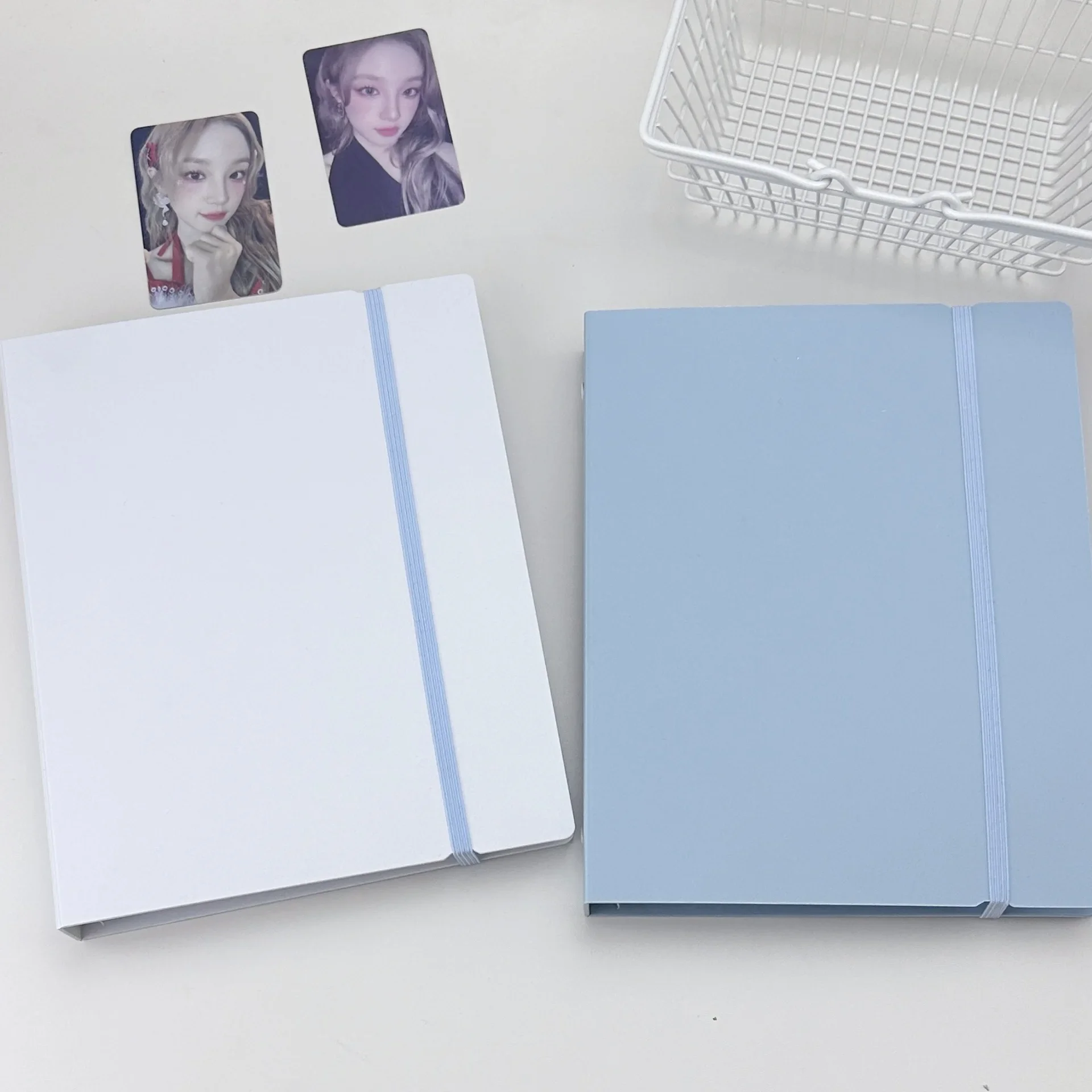 A5 белый синий diy переплет фотокарты - Фотография_3