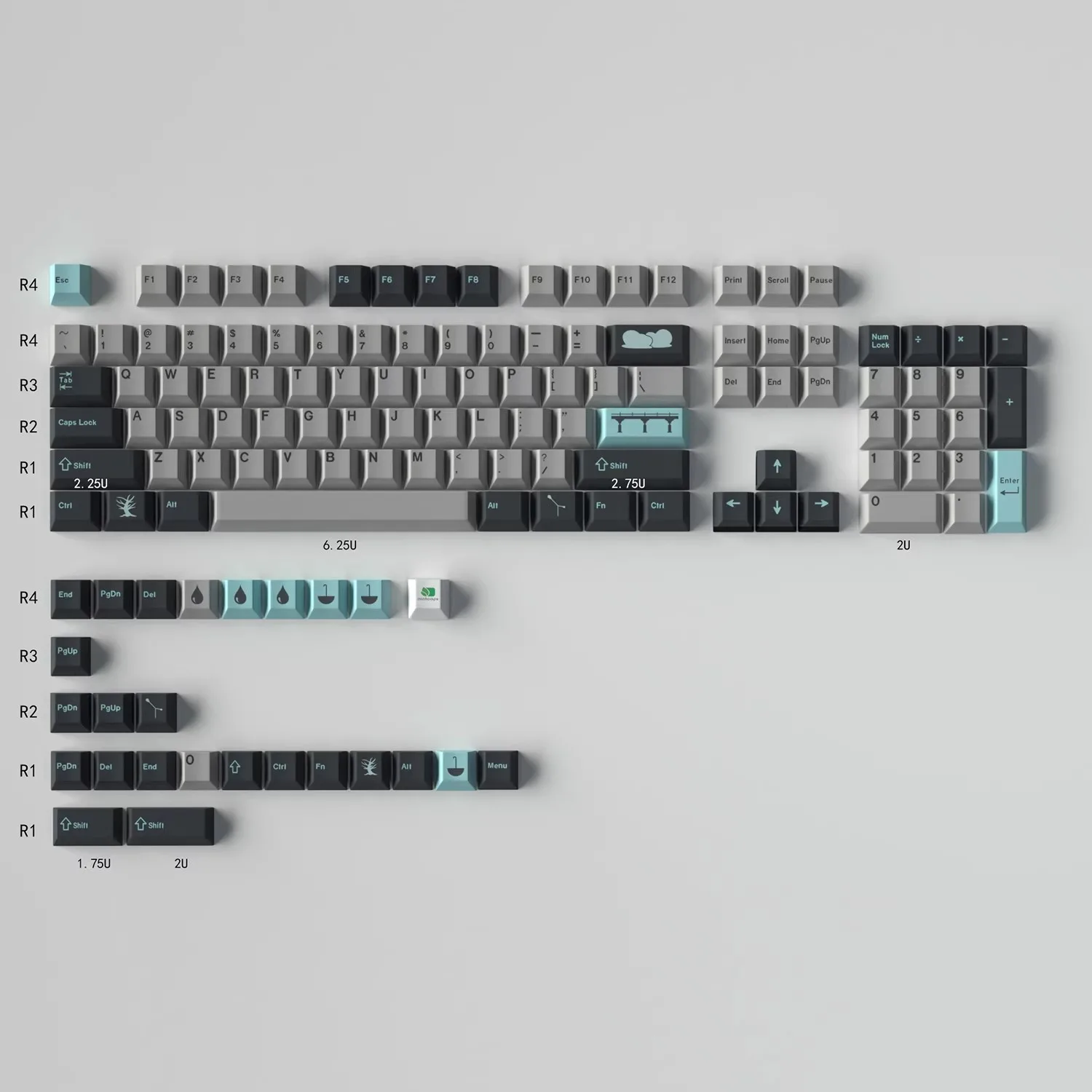Колпачки для клавиш 129 клавиш gmk в дождливый день - Фотография_5
