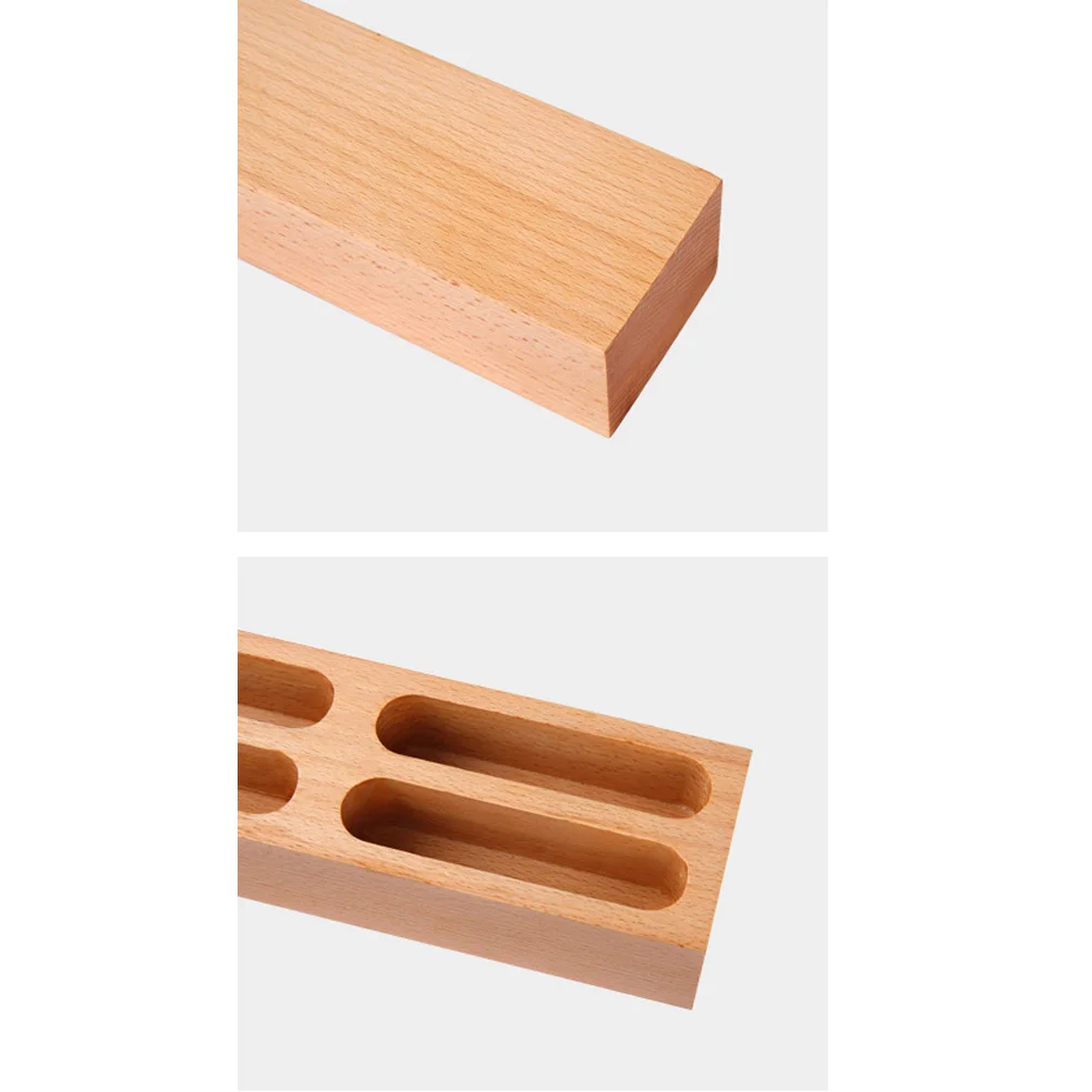 Деревянная визитная коробка с 4 отделениями в стиле ретро - Фотография_2