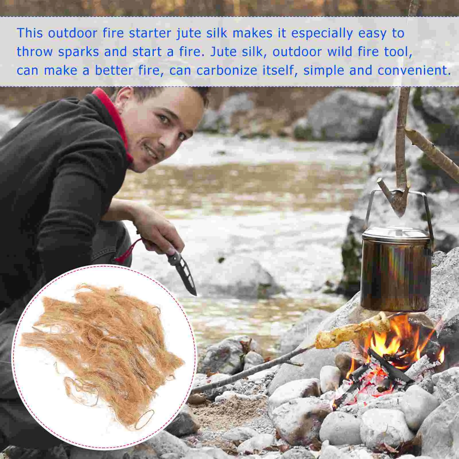 2 упаковки, большой джутовый шелковый инструмент для стартера - Фотография_3