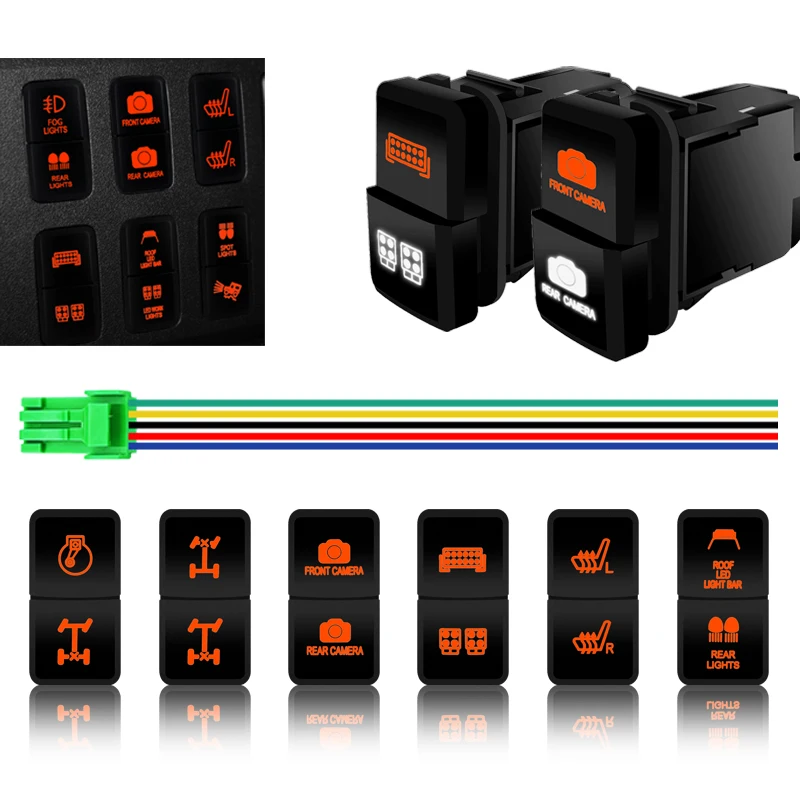 12 в передняя задняя камера оранжево-белый