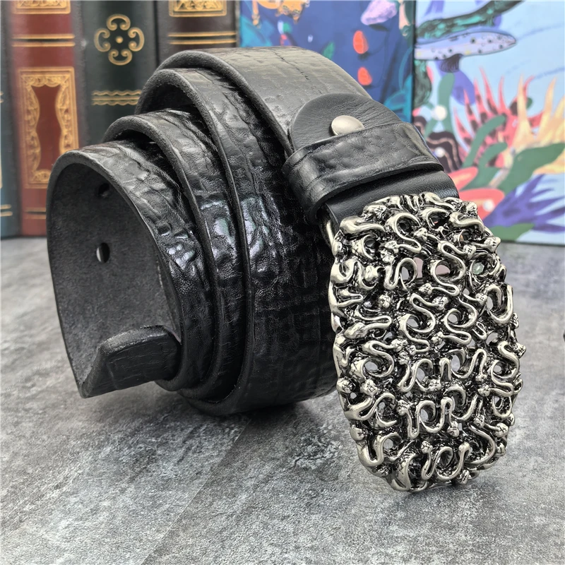 Винтажный ремень из натуральной