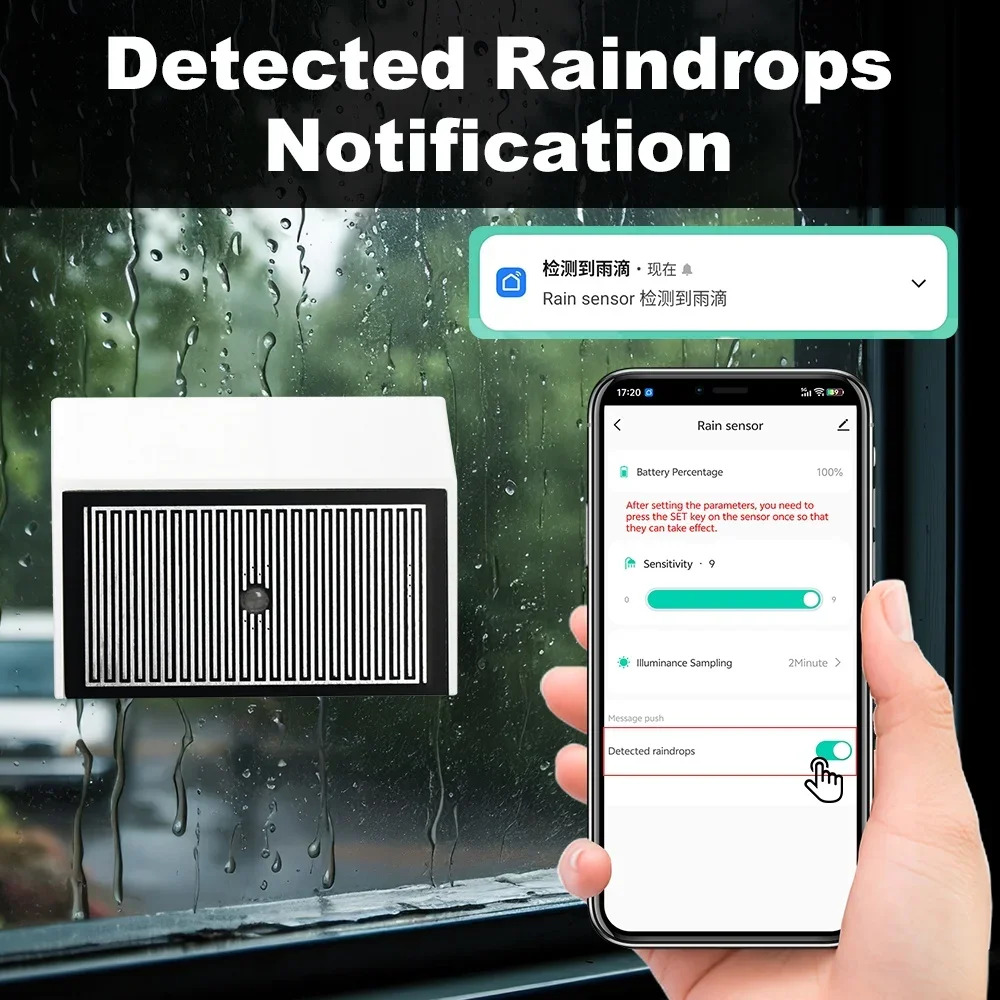 2 in 1 tuya zigbee raindrop sensor - Фотография_4