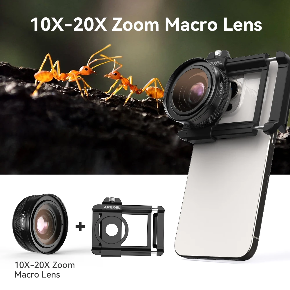 Макрообъектив apexel 10-20x zoom hd - Фотография_3
