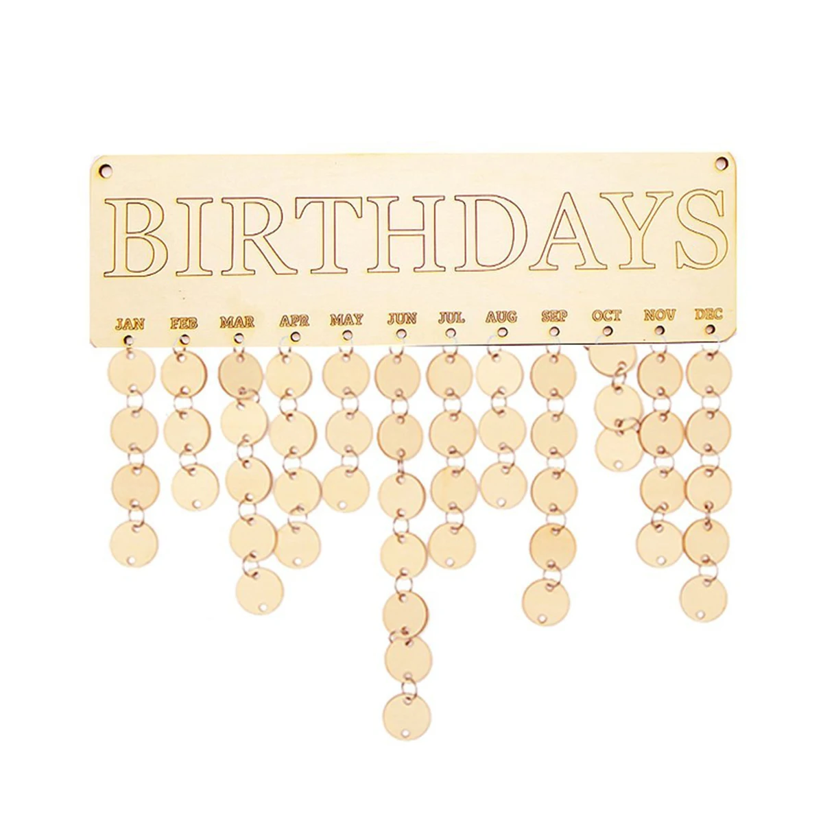 Подвесная деревянная доска с надписью на день рождения - Фотография_5