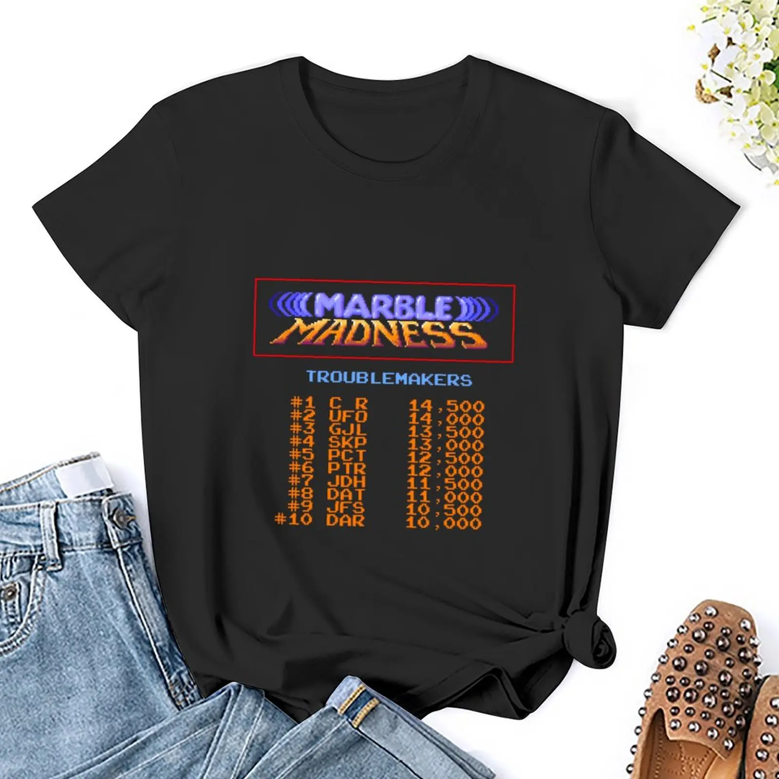 Футболка marble madness с животным принтом для девочек - Фотография_5